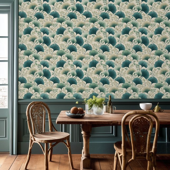Art Nouveau Gingko Leaf Wallpaper (Creator Uploaded)