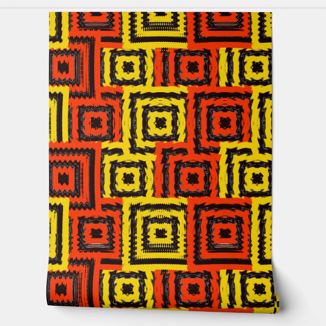 Art Nouveau Glitch Pattern  Wallpaper (Unrolling)