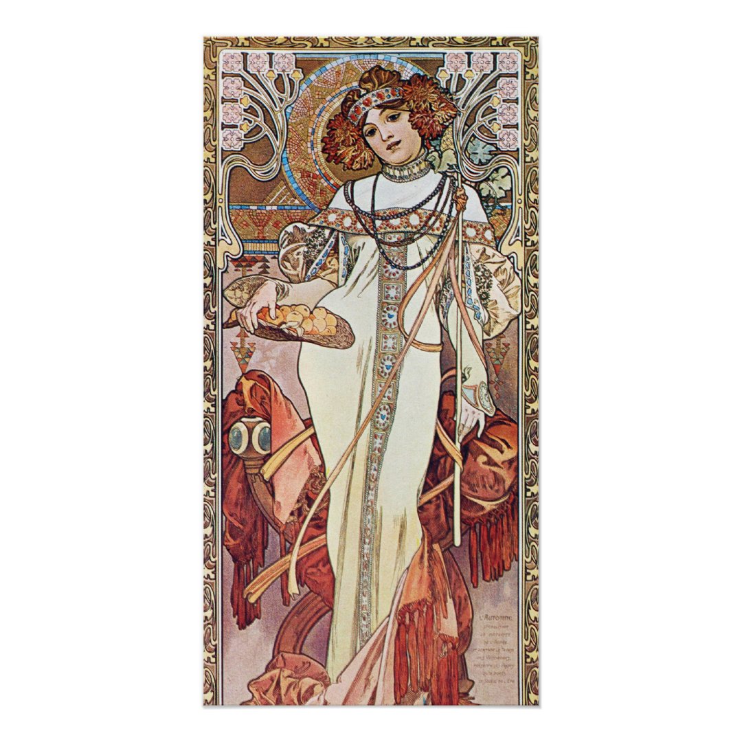 Art Nouveau Goddess Poster | Zazzle