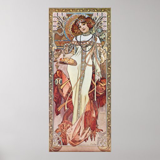 Art Nouveau Goddess Poster | Zazzle