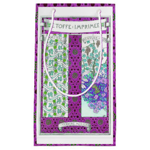Art nouveau Grapevine floral vintage Small Gift Bag