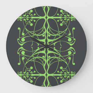 Art Nouveau Green Ornament Clock