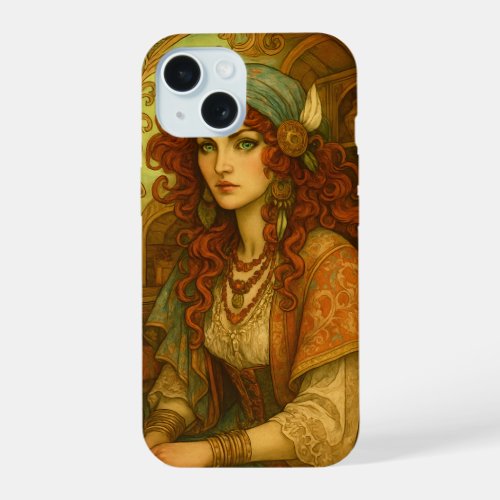 Art Nouveau Gypsy iPhone 15 Case