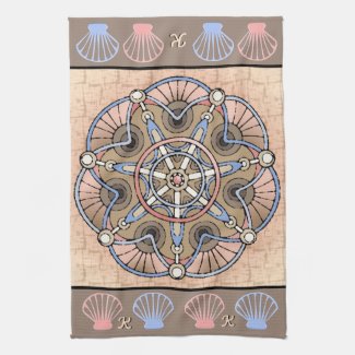 Art Nouveau Haeckel Sealife Mandala Monogrammed