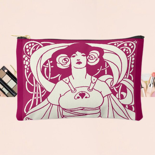 Art Nouveau Harvest Lady Accessory Pouch (Creator Uploaded)