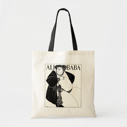 Art Nouveau illustration Beardsley _ Ali Baba Tote Bag