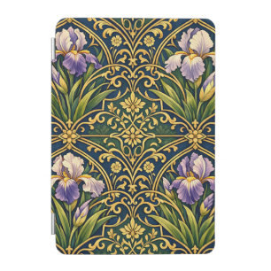 Art Nouveau Iris Floral Damask iPad Mini Cover