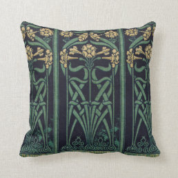 Art Nouveau J.M. Barrie Throw Pillow