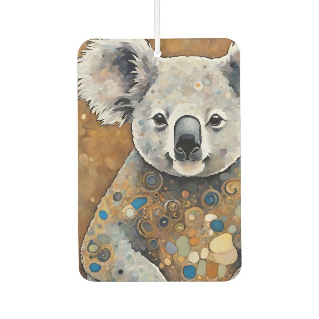 Art Nouveau Koala Bear Air Freshener (Front)