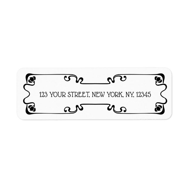 Art Nouveau Label (Front)