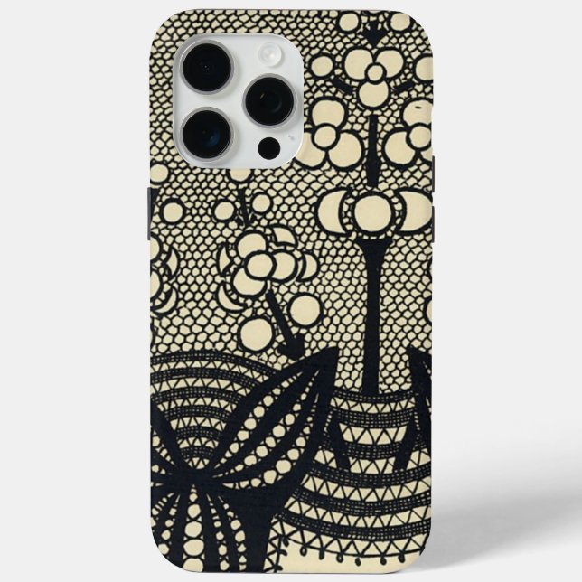 Art Nouveau Lace Floral Case-Mate iPhone Case (Back)
