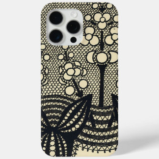Art Nouveau Lace Floral iPhone 15 Pro Max Case