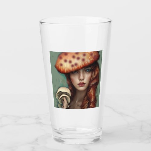 art nouveau lady artist designer mushroom glass
