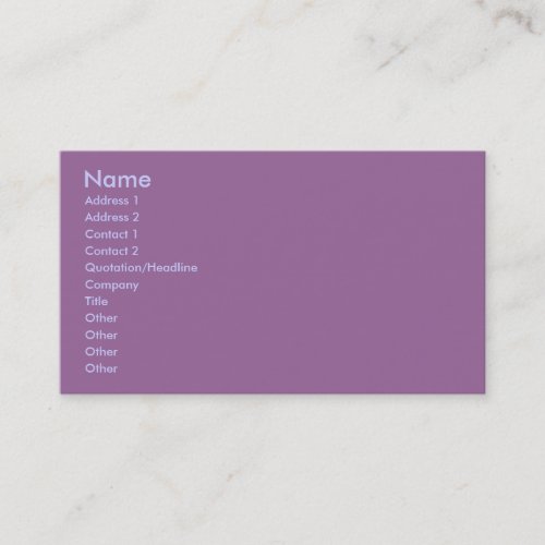 Art Nouveau Lady in a Garden Business Card Template
