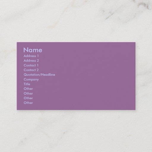 Customizable Art Nouveau Lady in a Garden Business Card Template