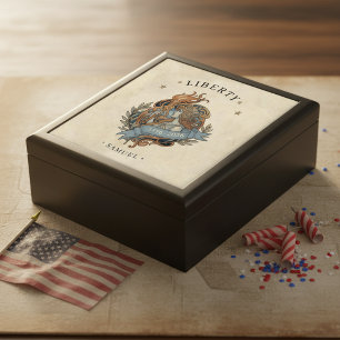 Art Nouveau Lady Liberty USA 250 Motif ID1303 Gift Box