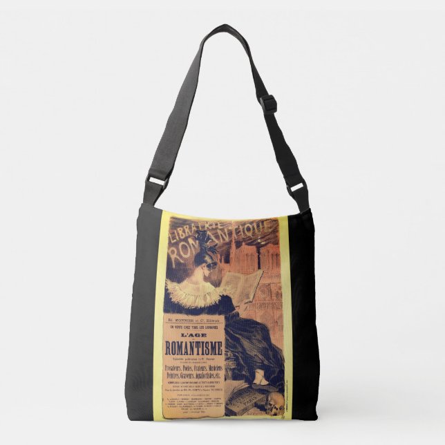 Art nouveau librairie romantique eugene grasset crossbody bag (Front)