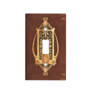 art nouveau light switch cover