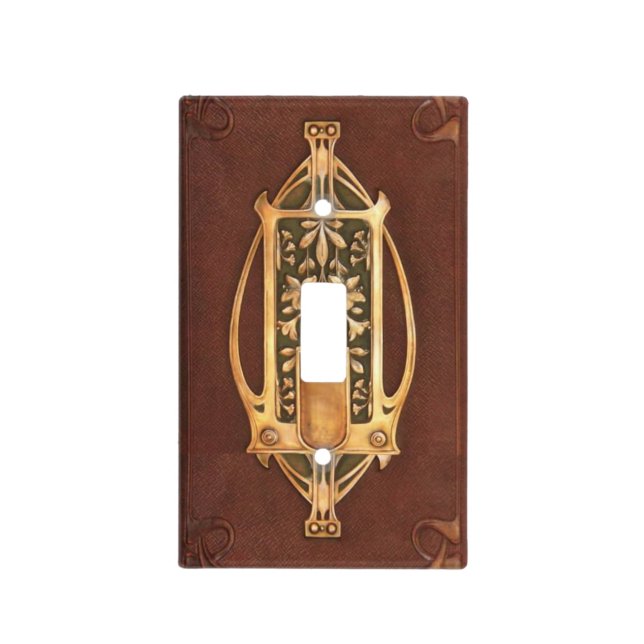 art nouveau light switch cover (Front)
