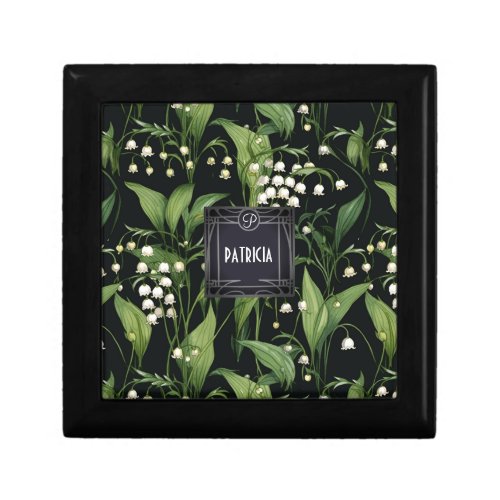 Art Nouveau Lilly of the valley name Gift Box