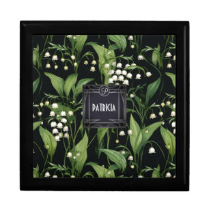 Art Nouveau Lilly of the valley name Gift Box