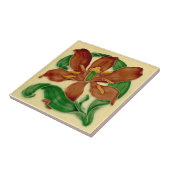 Art Nouveau Lily Antique Pilkington Repro Ceramic Tile | Zazzle