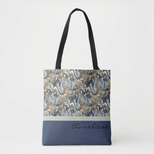 Art Nouveau Lily of the Valley Design Tote Bag