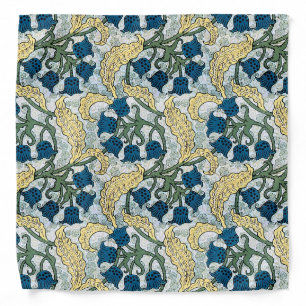 Art Nouveau Lily of the Valley Flower Verneuil  Bandana