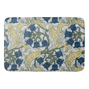 Art Nouveau Lily of the Valley Flower Verneuil  Bathroom Mat
