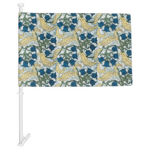 Art Nouveau Lily of the Valley Flower Verneuil  Car Flag