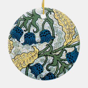 Art Nouveau Lily of the Valley Flower Verneuil  Ceramic Ornament