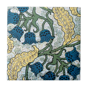 Art Nouveau Lily of the Valley Flower Verneuil  Ceramic Tile