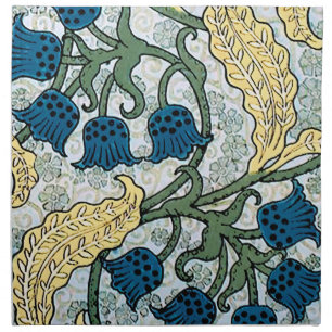 Art Nouveau Lily of the Valley Flower Verneuil  Cloth Napkin