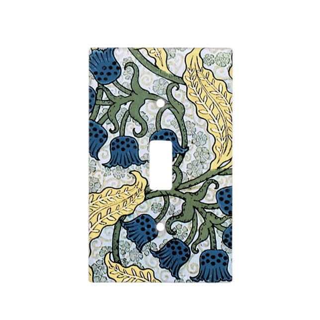Art Nouveau Lily of the Valley Flower Verneuil  Light Switch Cover (Front)