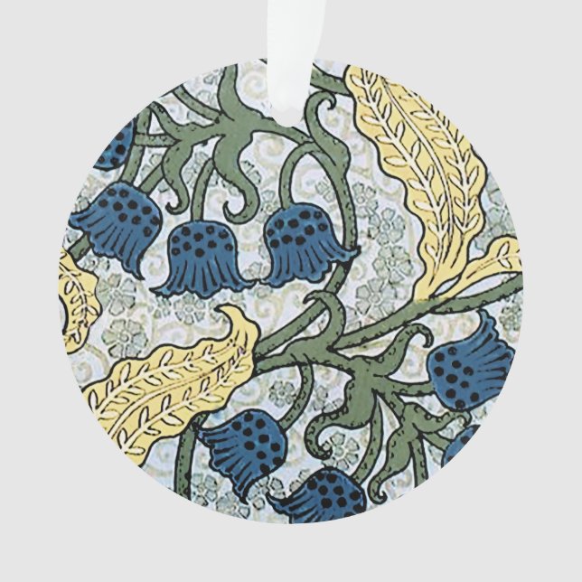 Art Nouveau Lily of the Valley Flower Verneuil  Ornament (Front)