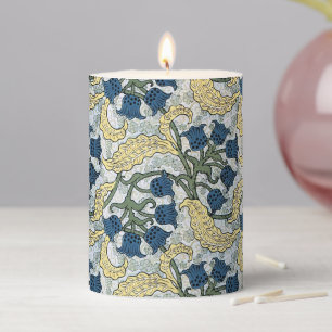 Art Nouveau Lily of the Valley Flower Verneuil  Pillar Candle