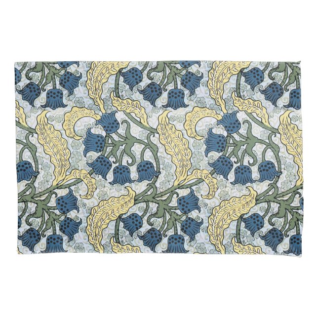 Art Nouveau Lily of the Valley Flower Verneuil  Pillowcase (Front)
