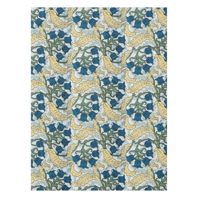 Art Nouveau Lily of the Valley Flower Verneuil  Tablecloth (Front)