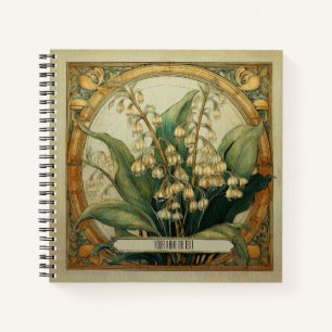 Art Nouveau Lily of the Valley Notebook