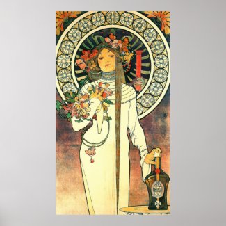 Art Nouveau Liqueur Ad 1898 Poster