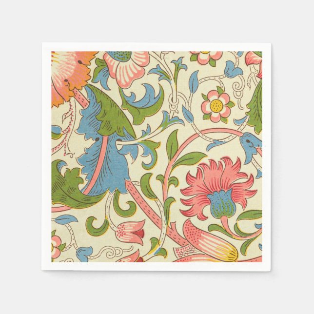 Art nouveau lodden pattern - William Morris Napkins (Front)