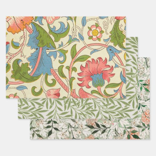 Art nouveau lodden pattern _ William Morris Wrapping Paper Sheets