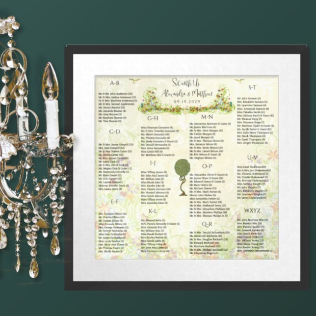 Art Nouveau Love Bird Wedding Poster (Creator Uploaded)