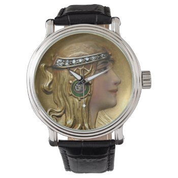 Art Nouveau Medallion Watch by efhenneke at Zazzle