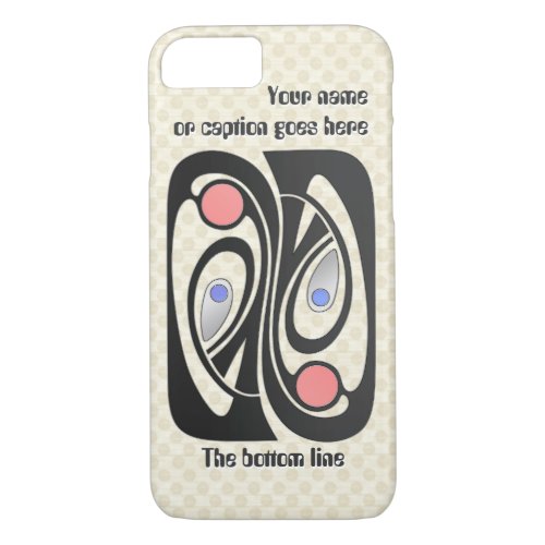 Art Nouveau Mid_Century MashUp Personalized iPhone 87 Case