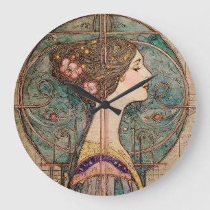 Art Nouveau Model  Large Clock