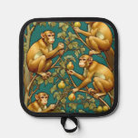 Art Nouveau Monkey Pot Holder