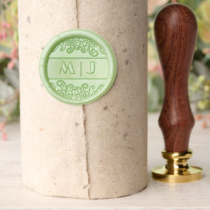 Art Nouveau Monogram Wedding Wax Seal Stamp