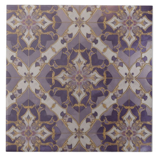 Art Nouveau Moroccan Pattern Ceramic Tile