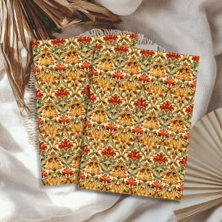 Art nouveau Morris fall autumnal pastel colors Tissue Paper